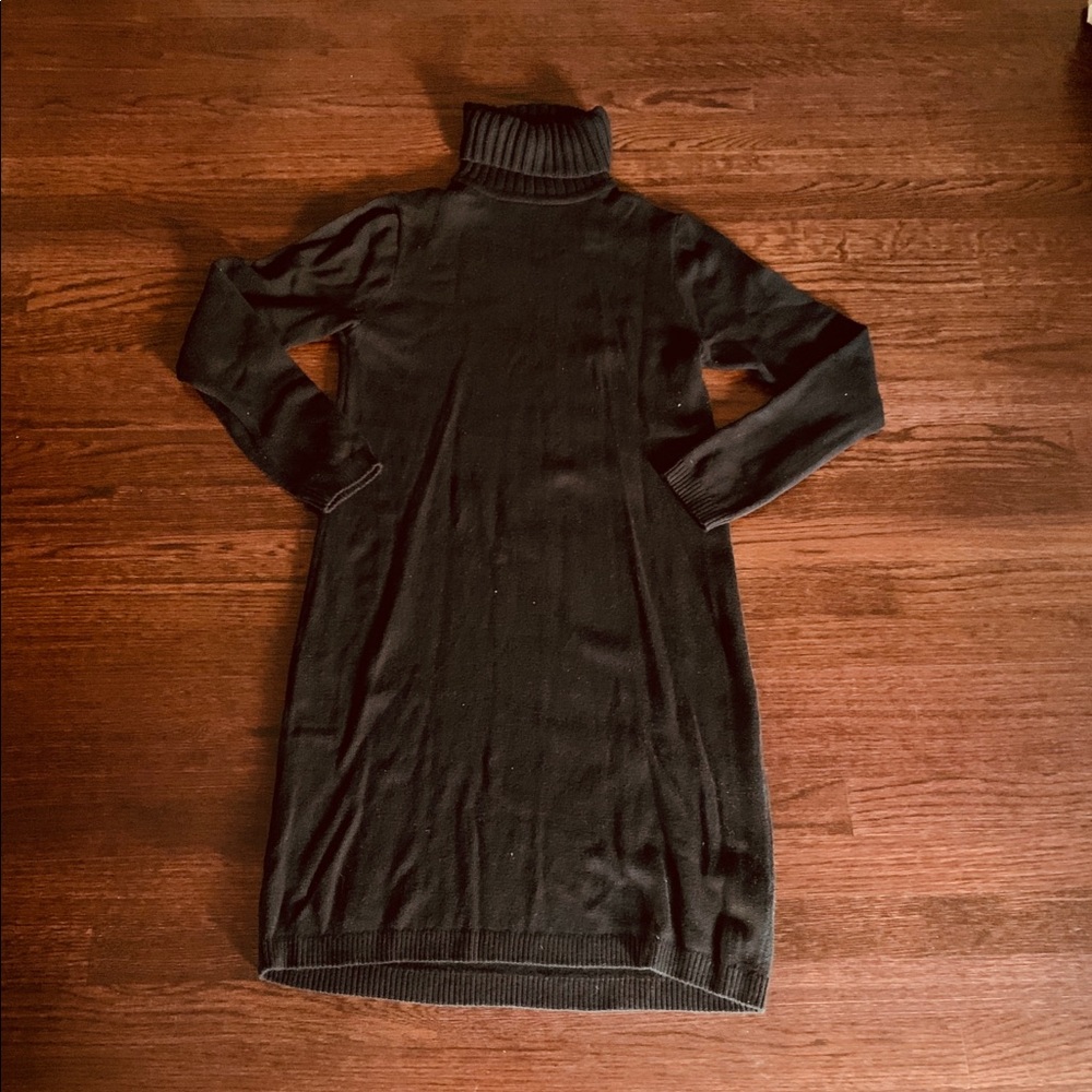 J. Crew Black Turtleneck Sweater Dress